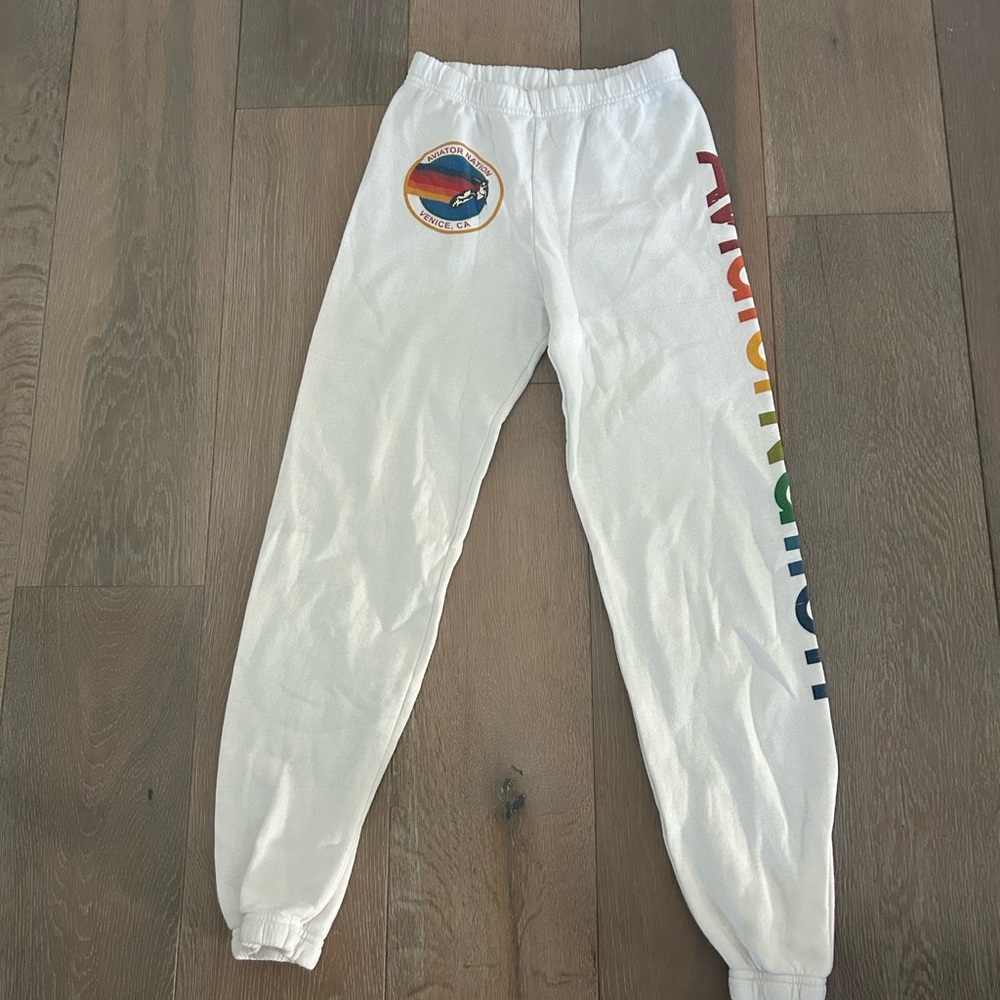 Aviator Nation white sweatpants.